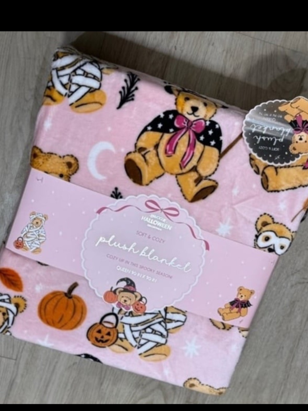 Queen skeleton Blanket - Pink Halloween new